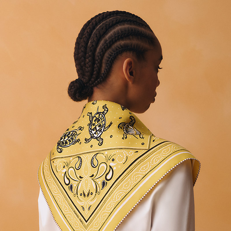 コロン HERMESスカーフ Les Tortues bandana 55 | Hermès USA